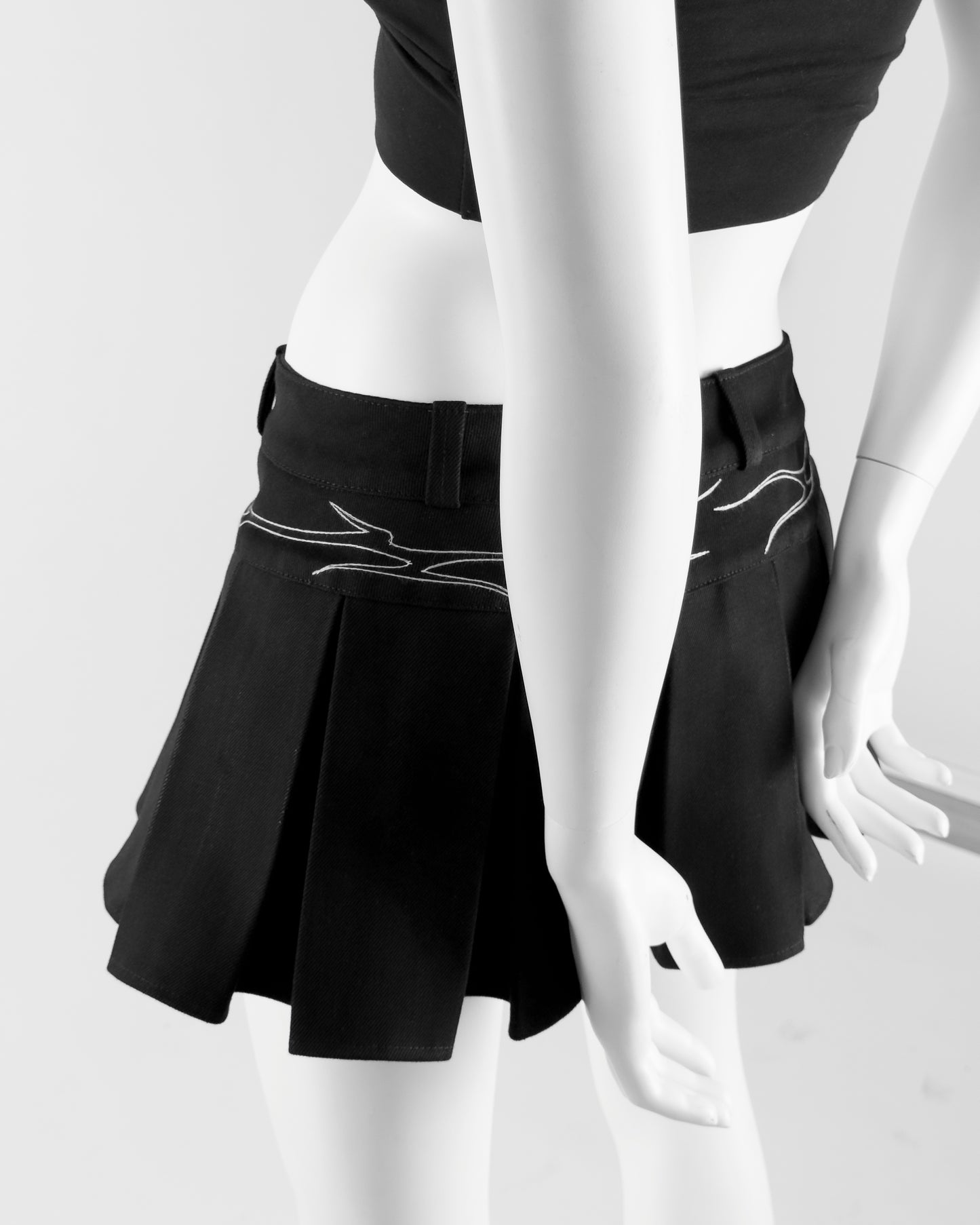 Double waist skirt