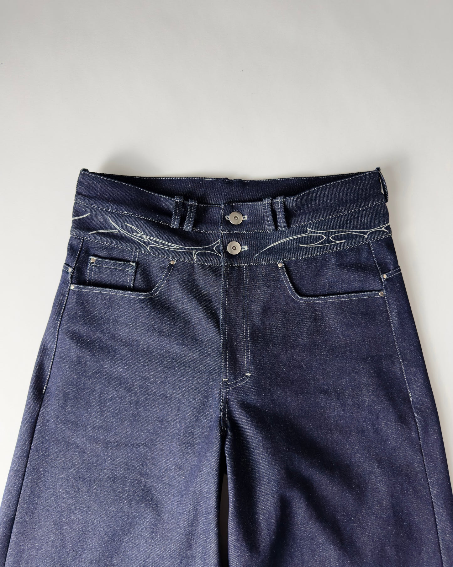 Double waist pants