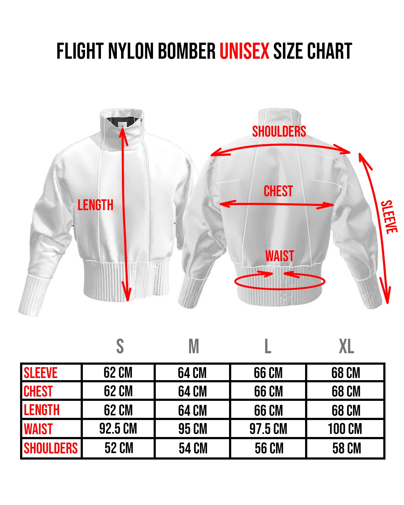 white flight nylon bomber