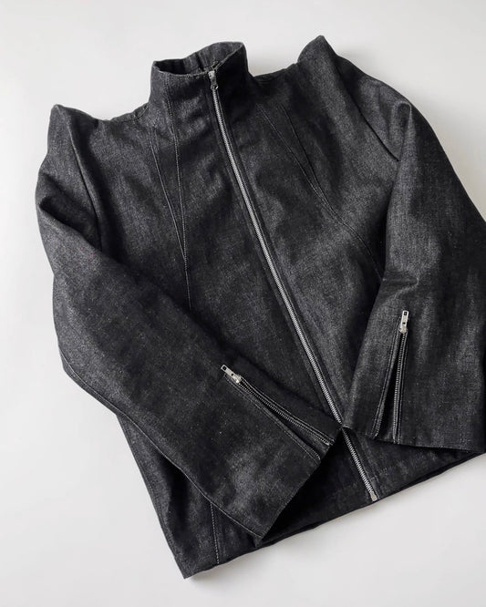goth denim jacket