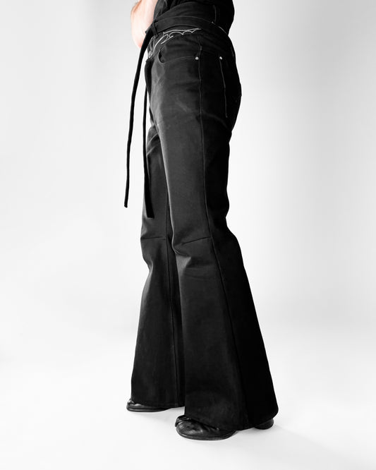 Double waist flared jeans