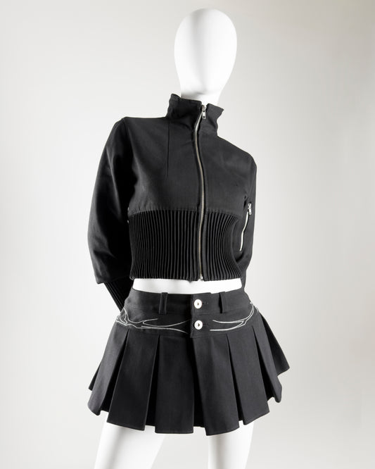 women's bomber black