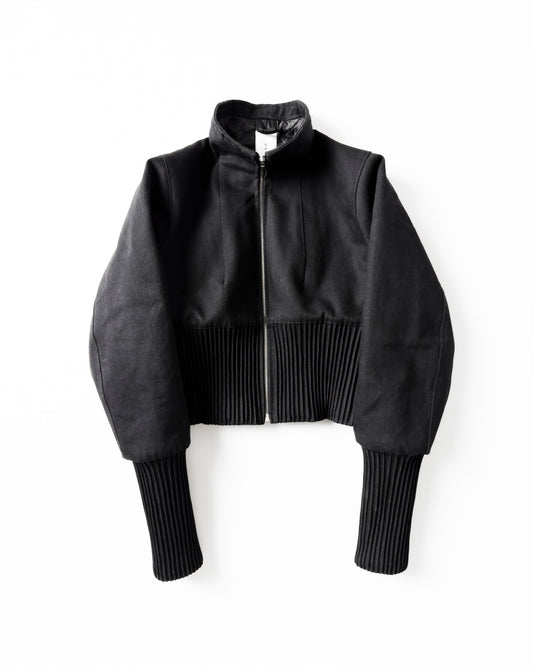 women's bomber black