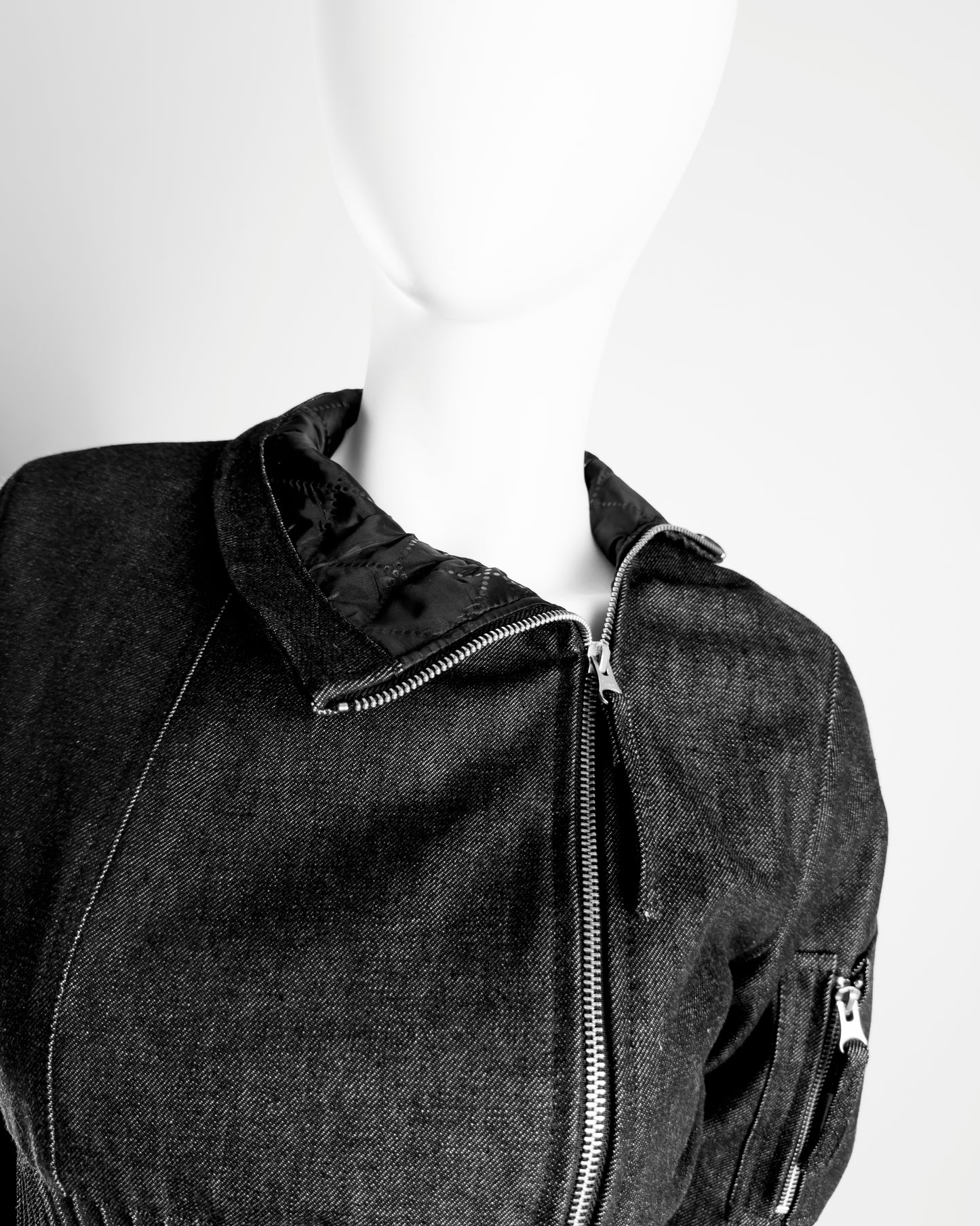 Denim bomber gray