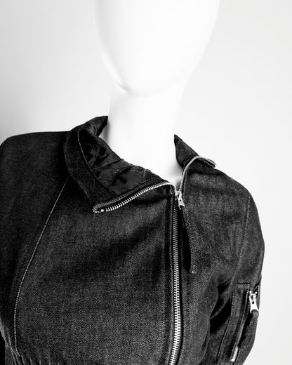 Denim bomber gray