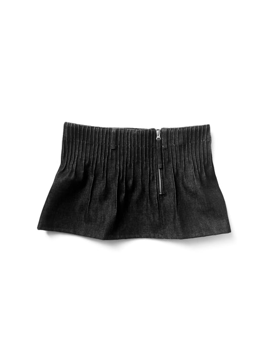 Denim skirt gray