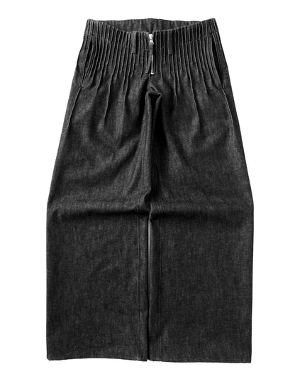 pleats denim women