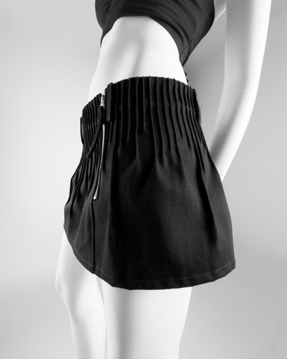 Denim skirt black