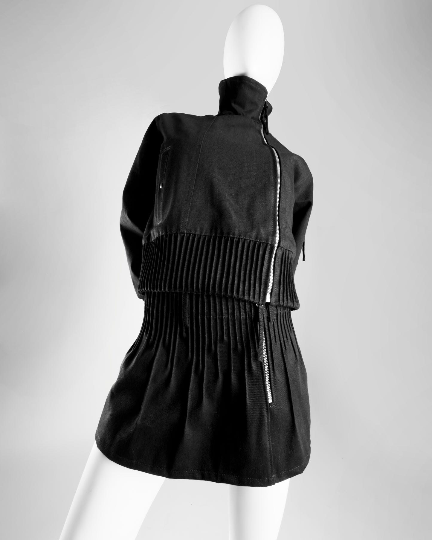 Denim skirt black