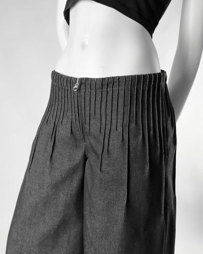 pleats denim women