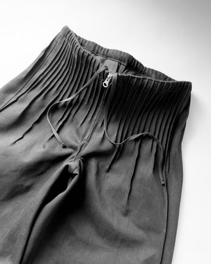 Pleats denim Black