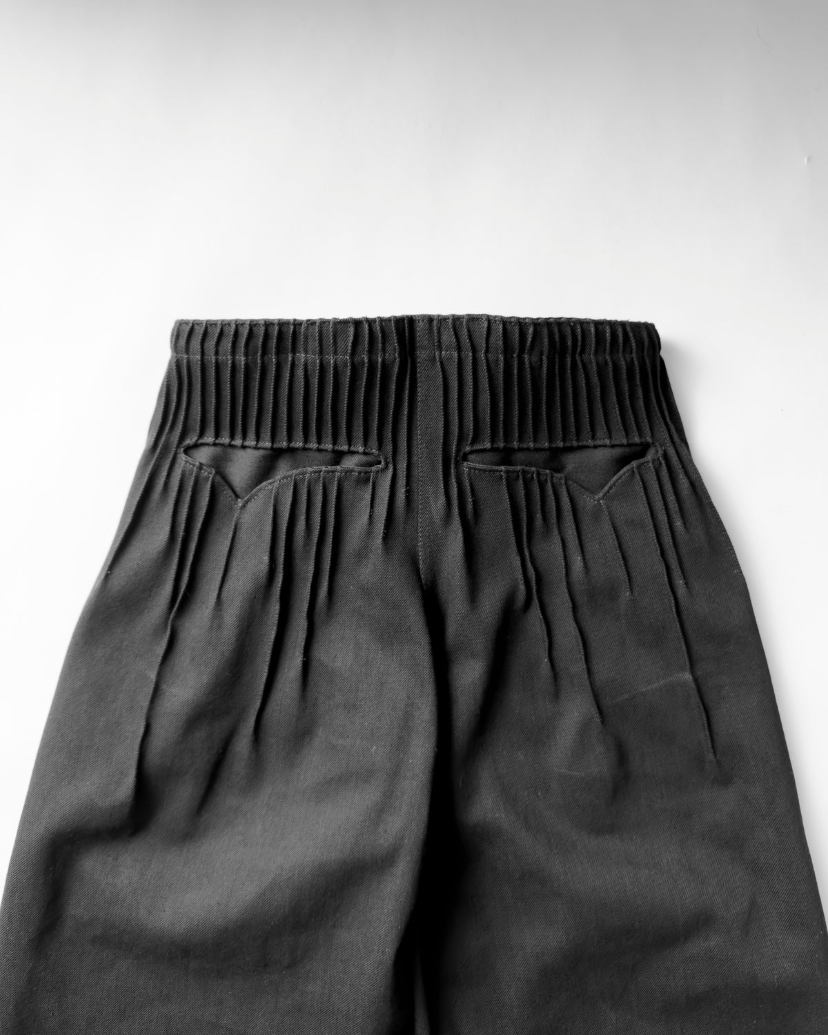 Pleats denim Black