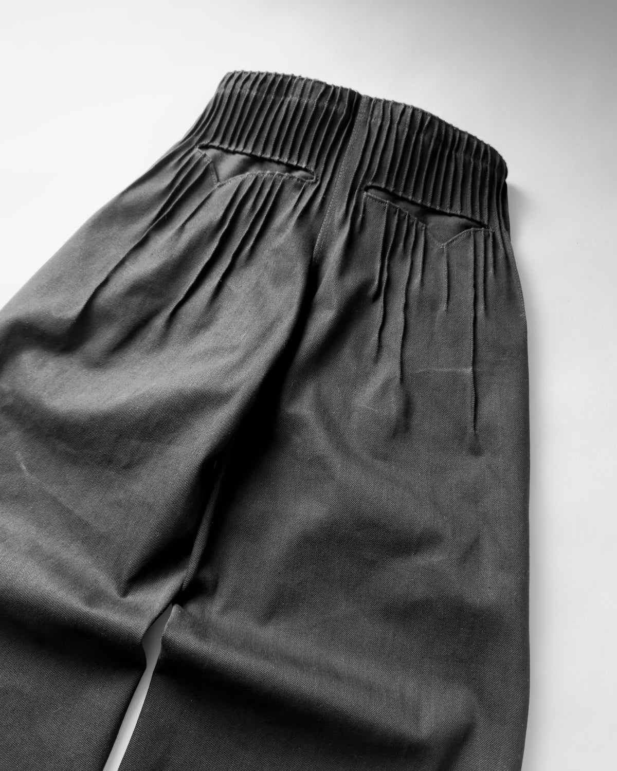 Pleats denim Black