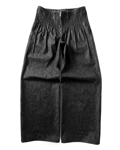 pleats denim men