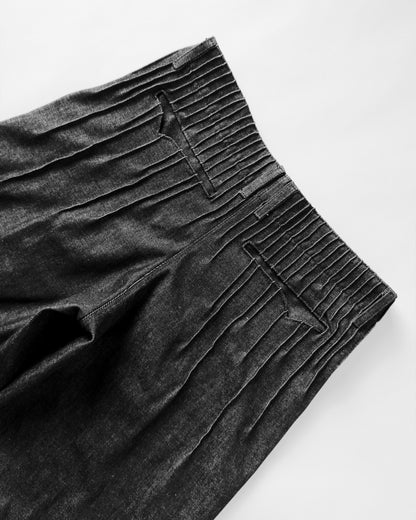 pleats denim men