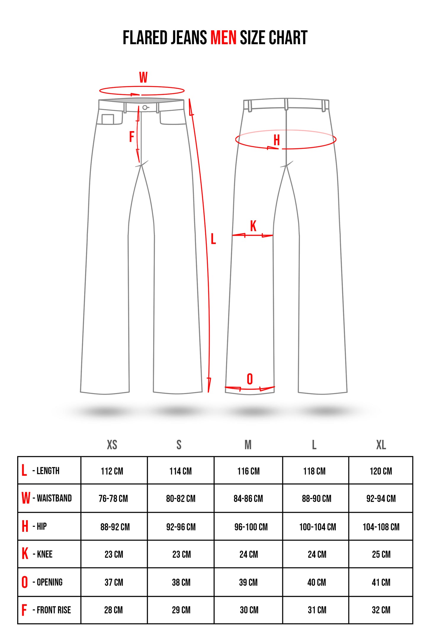 Double waist flared pants