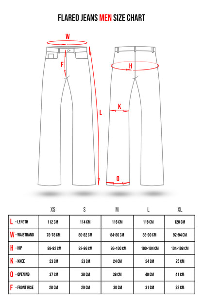 Double waist flared pants